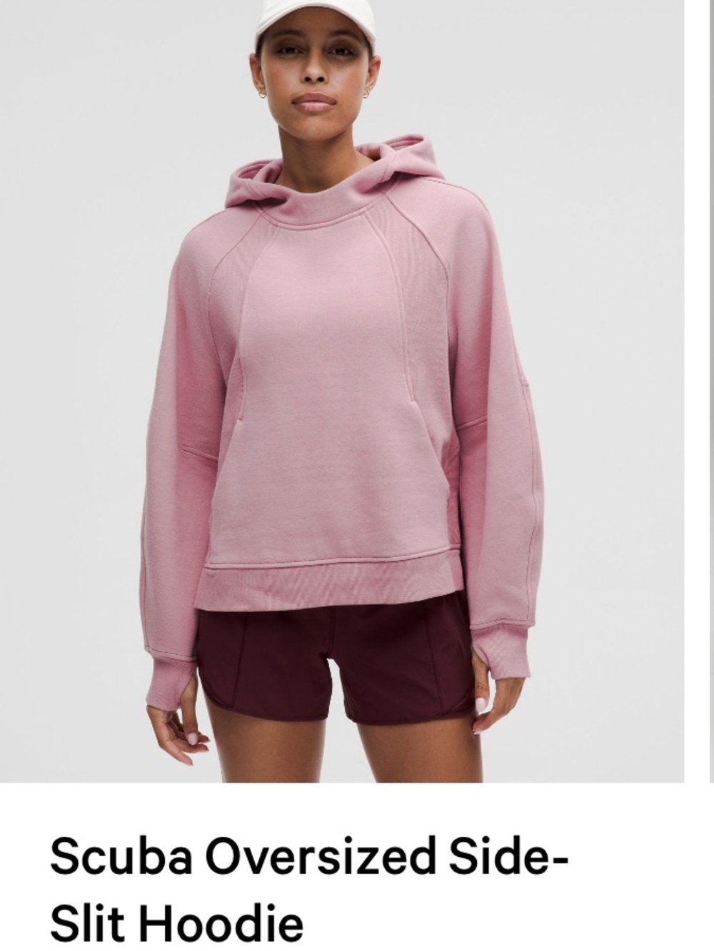 lululemon athletica Scuba Oversized Side-Slit Hoodie - Dusty Pink xl/xxl